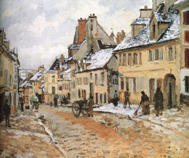 Camille Pissarro Pang map of snow Schwarz Spain oil painting art